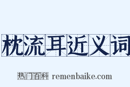 枕流耳近义词是什么意思的图片